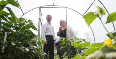 Medvedev tentang kemitraan berkebun